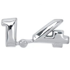 EMBLEMA 1.4 LINHA GM 97/... (CROM)